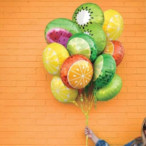 1pc Flamingo Fruits Leaves Watermelon Foil Balloons Summer Cool Party Hawaiian Style Decorations Baby Shower Birthday Kids Toy