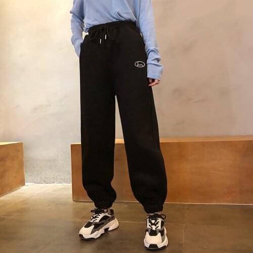 Womens Pants Thicken Y2k Harajuku Korean Fashion Plus Size Oversize Sweatpants Vintage Punk Trousers Jogging Aesthetic Clothing