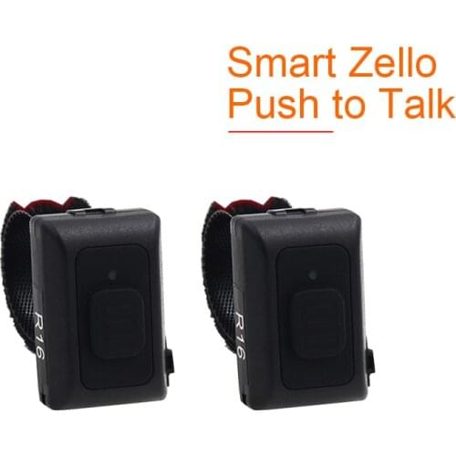 2021 2PCS Wireless Bluetooth Hands-free R16 PTT Walkie Talkie Button for Android with ios Low Energy for Zello Work