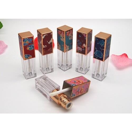 3.5ml 3D Style Square Plastic Cosmetic Lip Gloss Lipstick Tube 10/30/50pcs