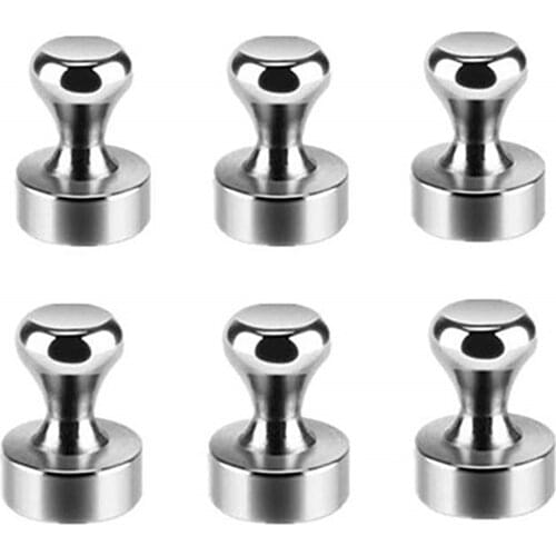 6pcs Strong Magnetic Nails Office Whiteboard Magnetic Pins Metal Refrigerator Pins