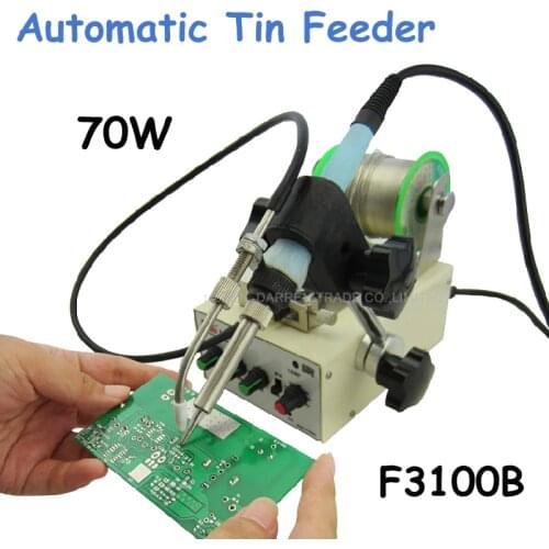 70W Automatic Tin Feeding Machine Constant Temperature Soldering Iron Teclast Multi-function Foot Soldering Machine F3100B