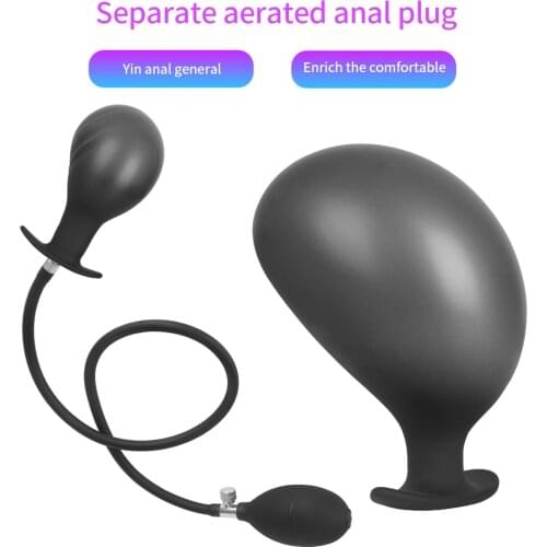 Large Inflatable Huge Big Anal Plug Dildo Pump Anal Dilator Expandable No Vibrator Butt Plug Anal Balls Sex Toys For Male Women