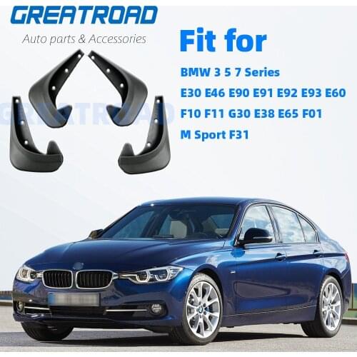 Mudflaps Mud Flaps Splash Guards Mudguards For BMW 3 5 7 Series E30 E46 E90 E91 E92 E93 E60 F10 F11 G30 E38 E65 F01 M Sport F31