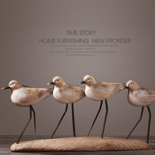 American village home furnishing decoration resin sea birds nordic simple home decoration ornaments crafts window decoration