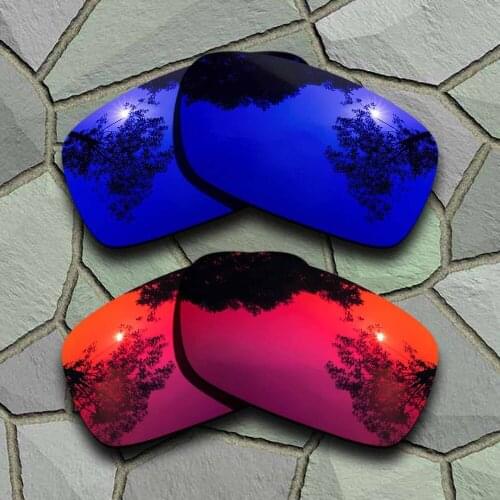 Violet Blue&Violet Red Sunglasses Polarized Replacement Lenses for Oakley Crankcase