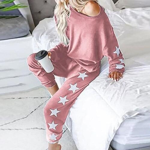 Womens Home Suit Soft Two Pieces Homewear Casual Female Set Long Sleeve Sweatshirt Pants Spring Ladies Clothes Outfits 2021 New