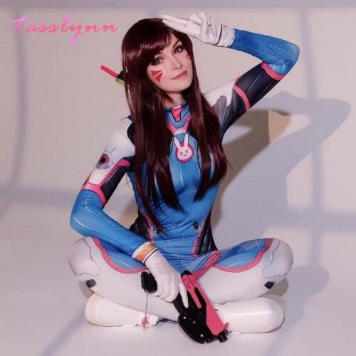 Dva Cosplay Costume Game Female Adult Child Lycra 3D Printing Spandex Halloween Party Zentai Suits D.Va Cosplay Costumes