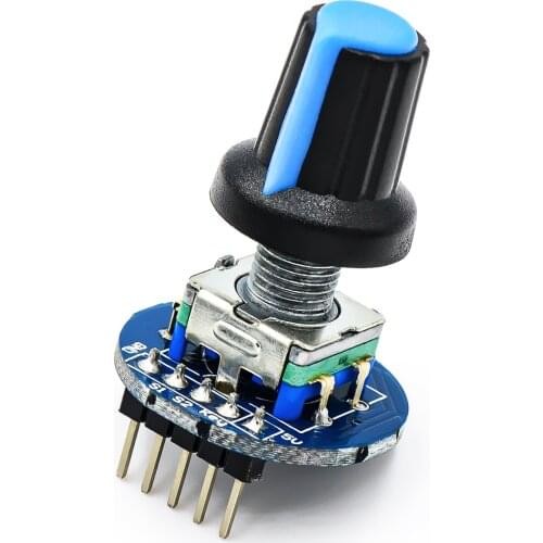 Rotary Encoder Module for Arduino Brick Sensor Development Round Audio Rotating Potentiometer Knob Cap EC11