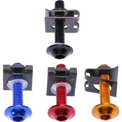 Motorcycle 6mm Fairing Body Work Bolt M6 Pitch Speed Fastener Clamp Screw Spring Bolt Suitable For Kawasaki, Yamaha, Suzuki，Hond