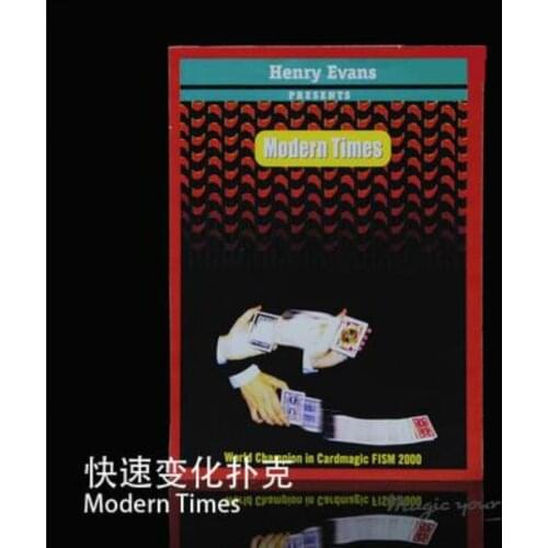 Modern Times By Henry Evans - Card Magic Tricks,Accessories,Stage Magic Props,Close Up,Magia Toys Classic Magie Props Fun