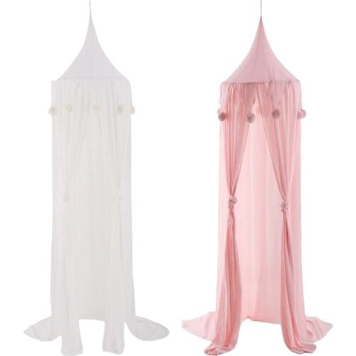 Baby Bed Canopy Mosquito Net Crib Netting Tent Curtains Tent Curtain Bedding Round Dome Tent Room Hanging Decor