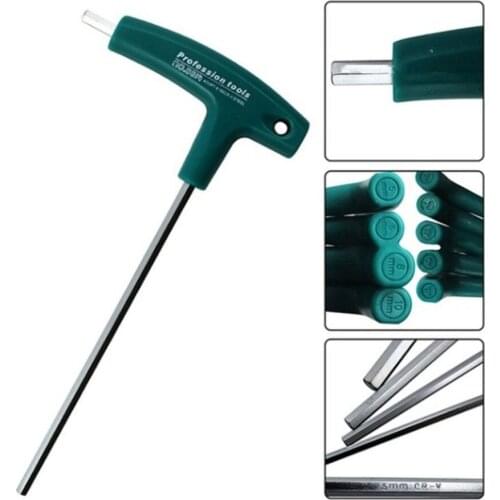 New Arrival T Type Hex Key Allen Wrench Set With Handle Ball For Bike Car Tool Drop Shipping 2018 Hot Sale