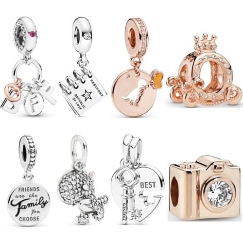 New fashion charm original dinosaur camera suitable for Pandora lady bracelet jewelry accessories DIY