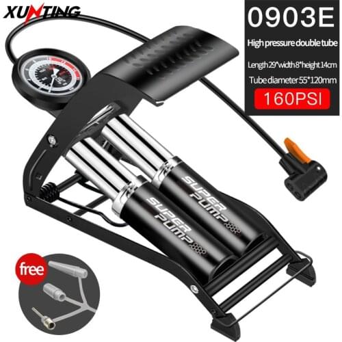 Xunting Foot Pump High Pressure Portable Basketball Bicycle Pump Electric Bicycle Motorcycle Car Air Pump Daily Inflator Bike