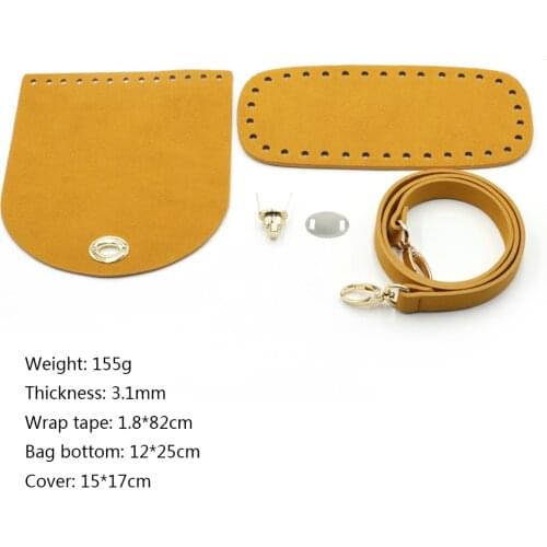 Kzfashion DIY Bag Base Handmade Backpack Accessories With Bags Strap Bottom Drawstring Bunches Leather Handles For Women Handbag