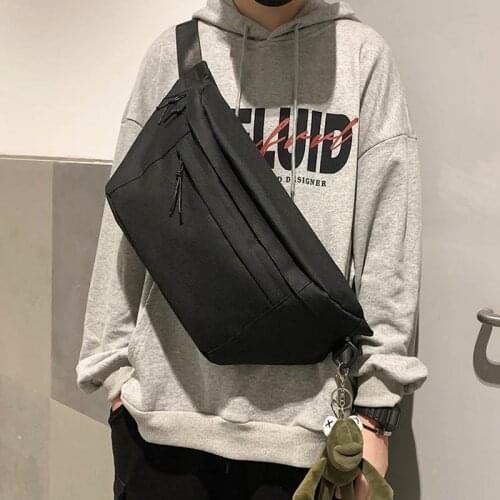 Casual Waist Bag Men Running Belt Pack Waterproof Travel Phone Pouch Unisex Crossbody Pouch Chest Bags Male Short Trip Bags