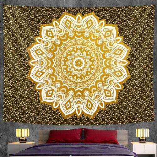 Psychedelic scene large size Mandala bedroom tapestry home decoration Hippie Bohemian decorative mattress yoga mat