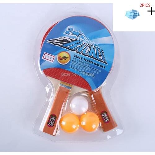 Ping pong Cheap Table Tennis Racket Set 2 Rackets 3 Balls in a Blister Pack