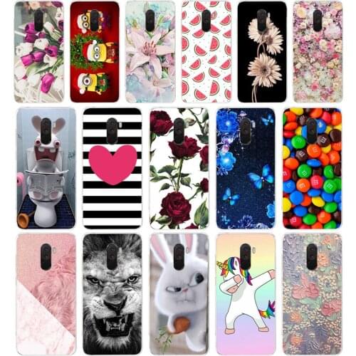S For Xiaomi Pocophone F1 Case Xiaomi Poco F1 Case Silicone Soft TPU Phone Case For Xiaomi Pocophone F1 Global F 1 Case Cover