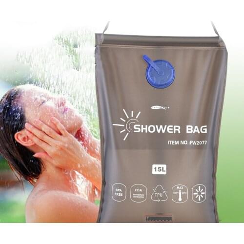 15l Large Capacity Water Storage Shower Water Bag Outdoor Camping Travel Portable Foldable Molle Pouch Outdoor Recreation
