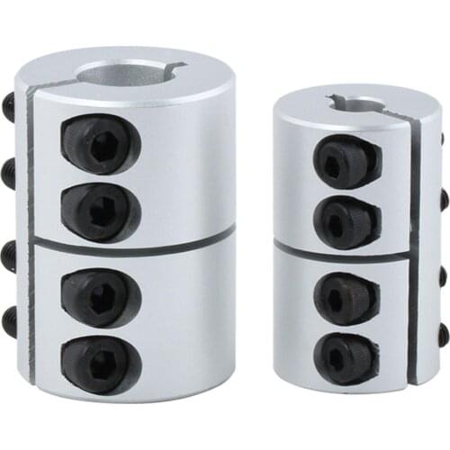 Hole Dia 10mm To 15mm Outer Dia 31.5mm Length 45mm Aluminium Alloy Coupling Coupler For Engraving Machine With 4 Screws