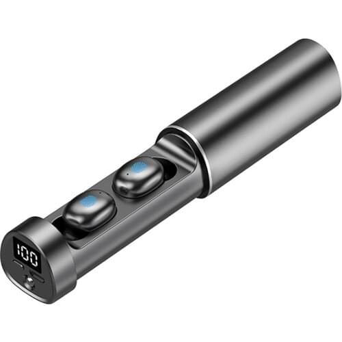 TWS Bluetooth 5.0 Earphones with Digital Display Waterproof Earbuds With Microphone Lighting Function For Mobile Phone Earbuds