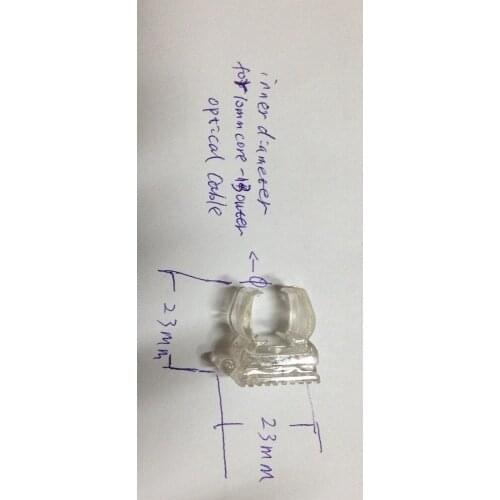 Fiber clips 16 watts led light engine 1mm fiber transparent jacket for lighting Francisco