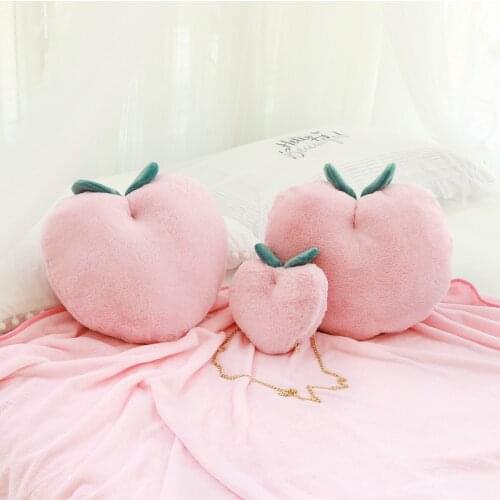 1pcs Plush Pillow Blanket Girl Bags Fruit Food Peach Stuffing Toy Birthday Gifts Appease Sleeping Pillow Doll Soft Stuffed Toy