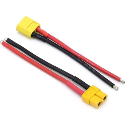 1pcs XT60 Female Male Connector With 10CM 14AWG Silicone Wire Wholesale