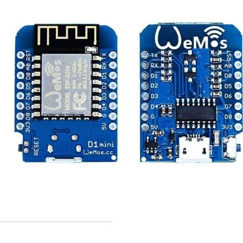 10pcs/lot D1 Mini V2 - Mini for NodeMcu 4M Bytes Lua WIFI Internet of Things Development Board Based ESP8266