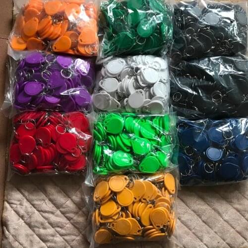 1000PCS 13.5MHZ CUID Changeable MF S50 1K IC Keys Keyfobs Token Tags S50 NFC Clone Copy Back door Rewritable Blank Magic Card