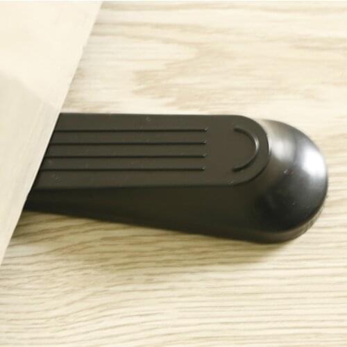 2 Pcs Door Stop Plastic Door Stops Non-slip Black Door Buffers For Home Office Protect Walls And Furniture Door Stopper