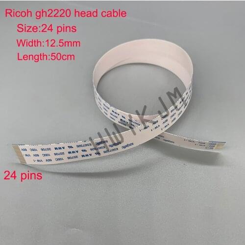 20PCS For Ricoh GH2220 Printhead Head Cable 24PIN 500mm For UV Flatbed Printer Compatible Of gh2220 Cable FFC Flat Date Cable