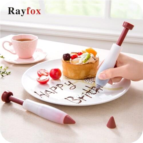 Kitchen Utensil Gadget Accessories Silicone Food Writing Pen Chocolate Cake Decorating Tools Cream Cup Kitchen Cooking Supplies