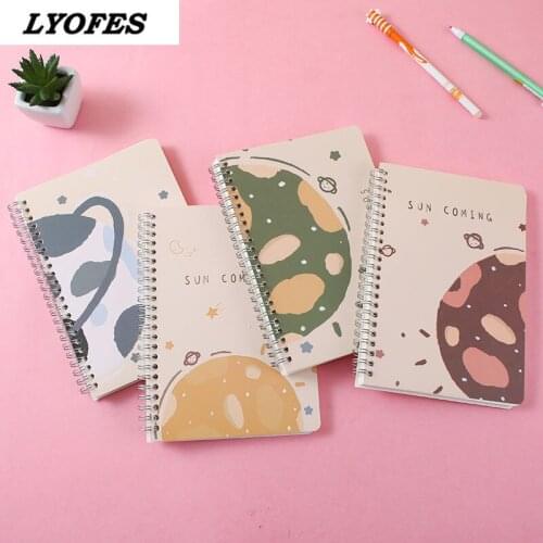 4PCS Spiral Notebook Journal Cuaderno Budget Book Office Supplies Notepads Stationery School Accessories Korean Stationery Diary
