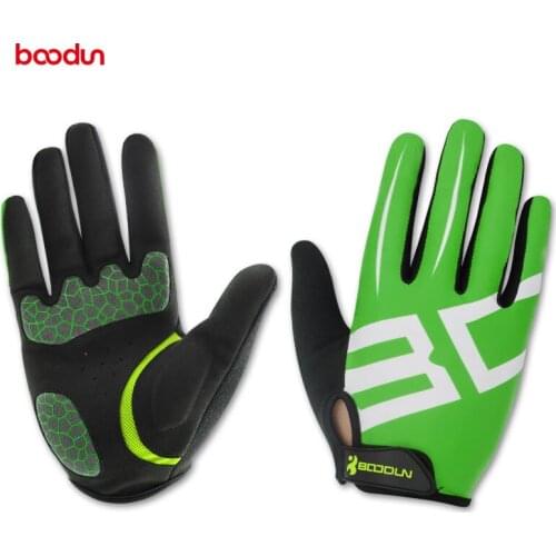 Boodun Breathable Non-Slip Bike Full Finger Gloves Cycling Road Mountain Bike Bicycle MTB Outdoor Sports Gloves