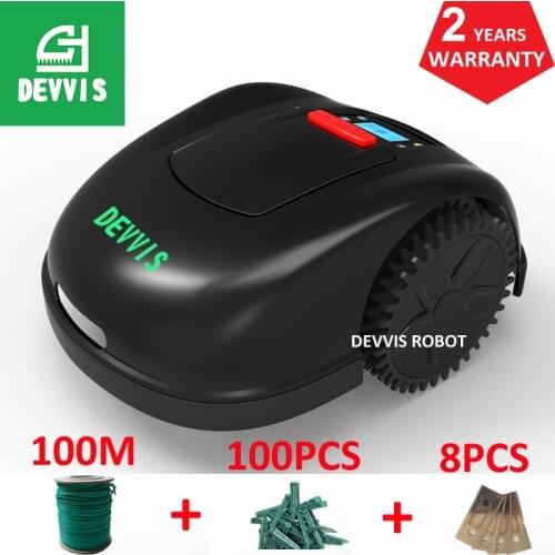 DEVVIS Remote Control Cordless Lawn Mower Robot For sale,Let the Robot Mower mow For you With Newest Gyroscope Function,Range