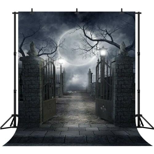Halloween Dark Night Party Photography Backdrops Smokey Black Foggy Backgrounds
