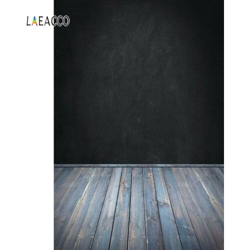Laeacco Blackboards Wooden Floors Decor Portrait Photography Backgrounds Customize Photographic Backdrops Props For Photo Studio