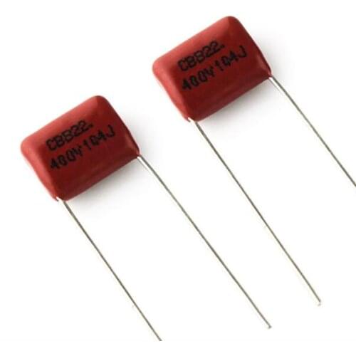 100PCS/LOT 104J400V CBB Capacitor 0.1uF /400V Pin 10MM 400V104J