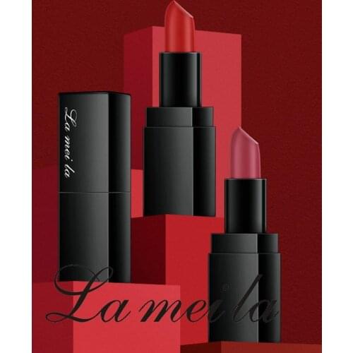 Matte Lipstick Makeup 12 Color Sexy Nude Long Lasting Pigment Waterproof Nutritious Pumpkin color Lips Stick Makeup Gift KH25