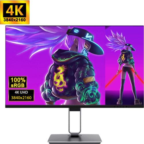 27inch PC Monitor 4K Computer Monitor 60Hz 1ms Response Free-Sync G-Sync HDR 100%sRGB HDMI 178 View Angle Filter Blue Light Game