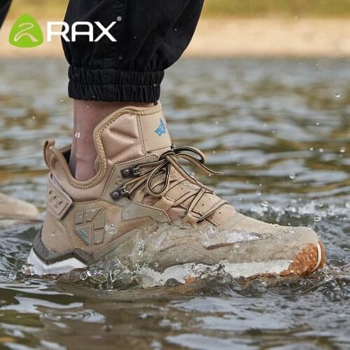 RAX high quality mens and womens hiking shoes autumn and winter brand outdoor mens sports hiking mountain boots waterproof hi