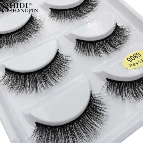 5 pairs mink eyelashes soft makeup lash natural long false eyelash dramatic faux eye lashes for make up cilios mink faux cils