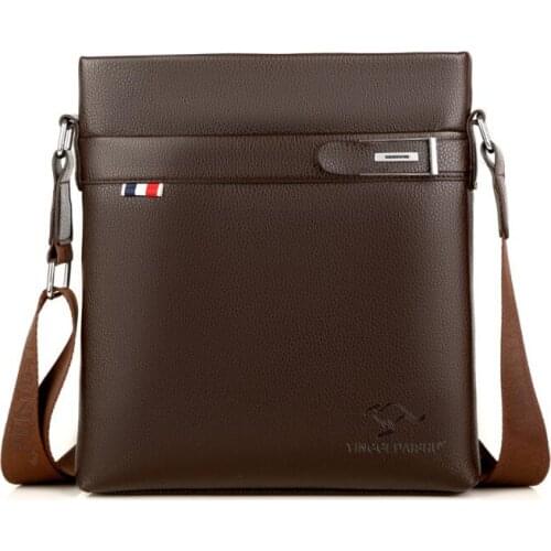 2021 new business mens shoulder bag casual messenger bag PU leather commuter fashion mens bag small backpack cross-border 1pcs