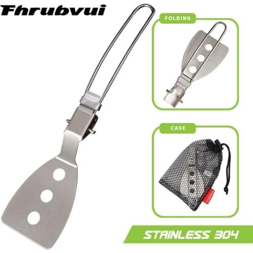 Outdoor Foldable Ultralight Cooking Shovels Aluminum alloy Shovel Cookware Spatula for Picnic Camping Hiking