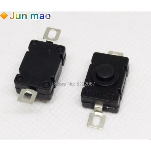 10PCS/LOT 18*12MM KAN Flashlight Switch 1.5A 250VAC Self Locking Patch Type Push Button Switch 2P-ON-OFF Small Switches KAN-28