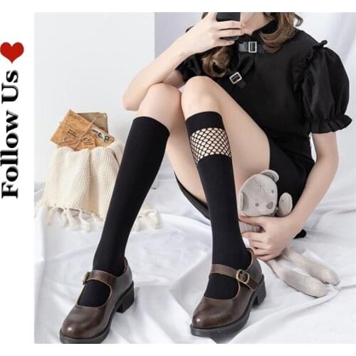 Sexy Fashion Lace Knee Socks Women Cotton Thigh High Over The Knee Stockings for Ladies Girls 2020 Gothci Long Stocking