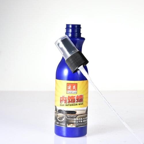 110ml Car Polish Wax Plastic Leather Retreading Agent Automotive Interior Cleaner Tire Wax Paint Household Office Bag Cleaning A